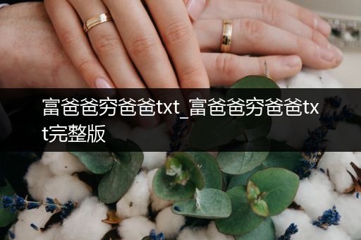 富爸爸穷爸爸txt_富爸爸穷爸爸txt完整版