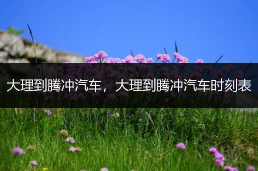 大理到腾冲汽车，大理到腾冲汽车时刻表