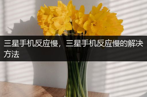 三星手机反应慢，三星手机反应慢的解决方法
