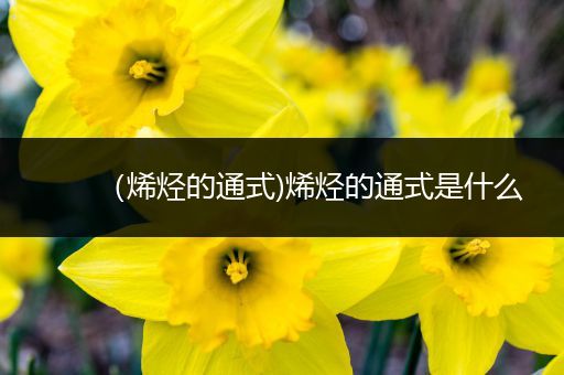 (烯烃的通式)烯烃的通式是什么