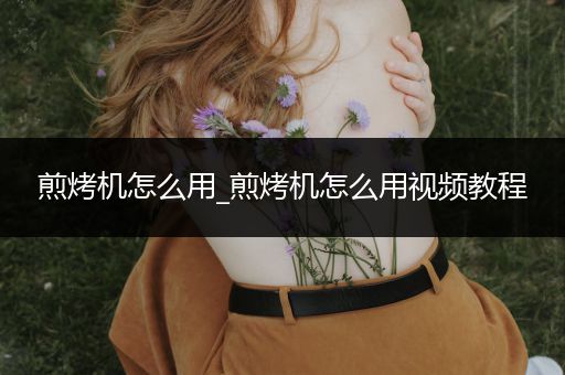 煎烤机怎么用_煎烤机怎么用视频教程