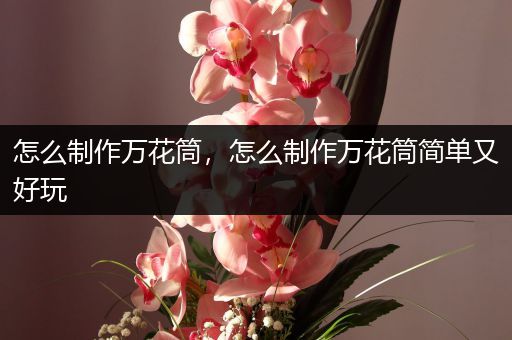 怎么制作万花筒,怎么制作万花筒简单又好玩