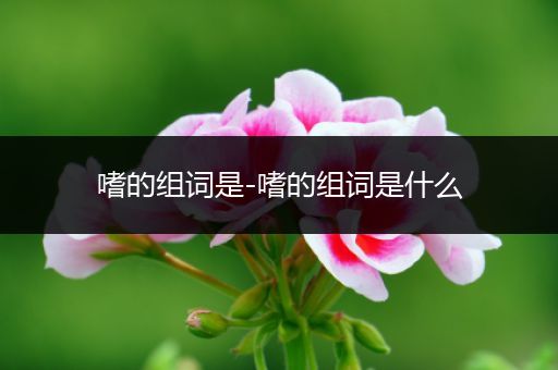 嗜的组词是-嗜的组词是什么