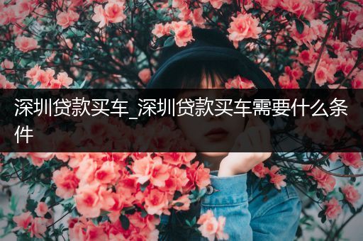 深圳贷款买车_深圳贷款买车需要什么条件