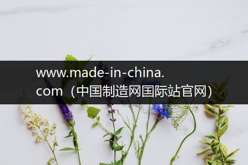 www.made-in-china.com(中国制造网国际站官网)