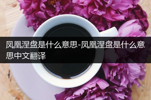 凤凰涅盘是什么意思-凤凰涅盘是什么意思中文翻译