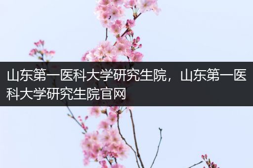 山东第一医科大学研究生院,山东第一医科大学研究生院官网