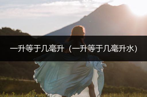 一升等于几毫升(一升等于几毫升水)