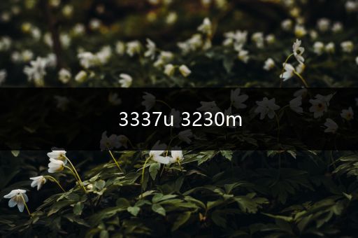 3337u 3230m