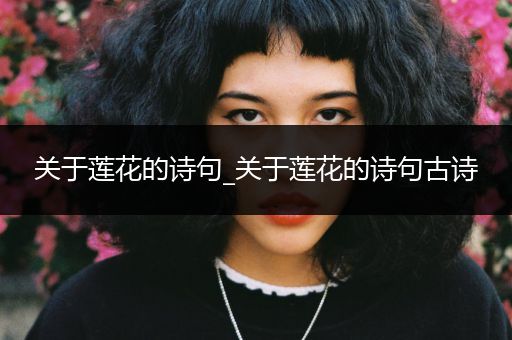 关于莲花的诗句_关于莲花的诗句古诗