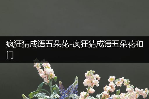 疯狂猜成语五朵花-疯狂猜成语五朵花和门