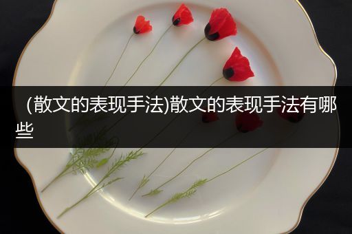 (散文的表现手法)散文的表现手法有哪些