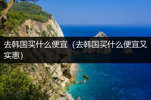 去韩国买什么便宜(去韩国买什么便宜又实惠)