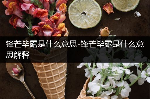 锋芒毕露是什么意思-锋芒毕露是什么意思解释