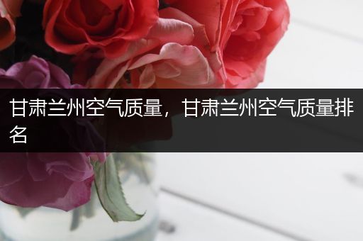 甘肃兰州空气质量,甘肃兰州空气质量排名