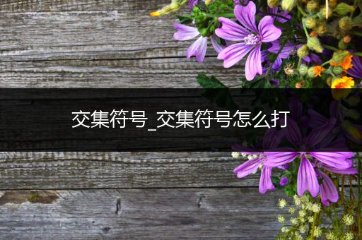 交集符号_交集符号怎么打