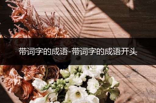 带词字的成语-带词字的成语开头