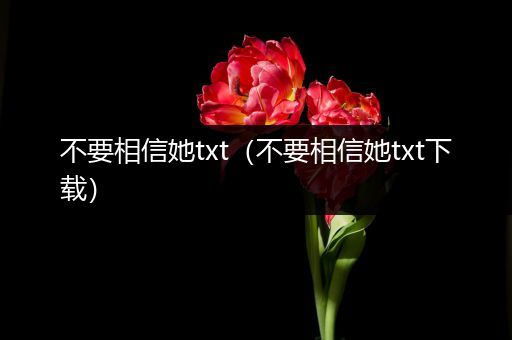 不要相信她txt(不要相信她txt下载)