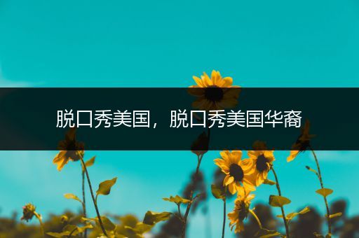 脱口秀美国,脱口秀美国华裔