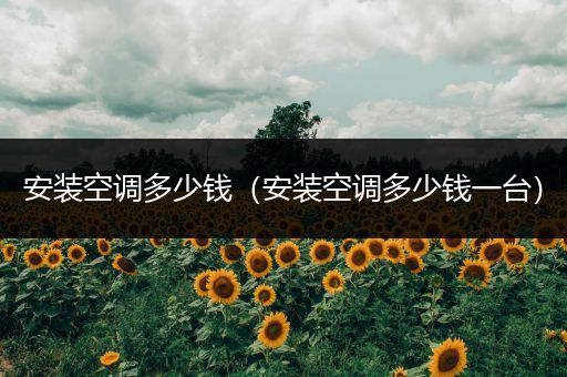 安装空调多少钱(安装空调多少钱一台)