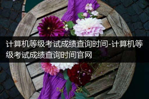 计算机等级考试成绩查询时间-计算机等级考试成绩查询时间官网