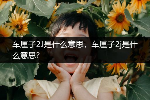 车厘子2J是什么意思,车厘子2j是什么意思?