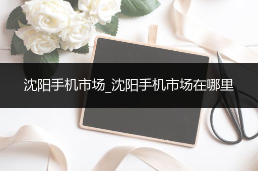 沈阳手机市场_沈阳手机市场在哪里