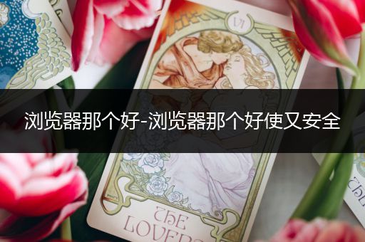 浏览器那个好-浏览器那个好使又安全