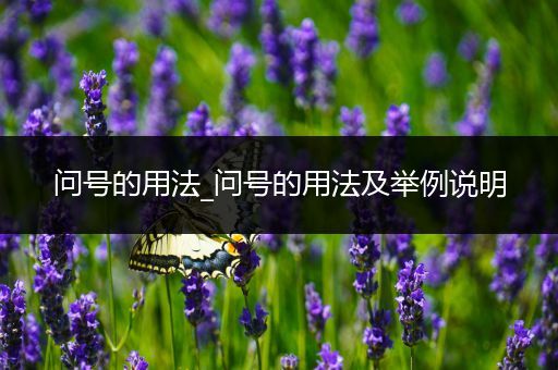 问号的用法_问号的用法及举例说明