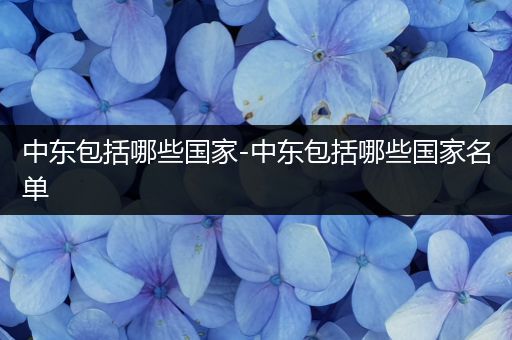 中东包括哪些国家-中东包括哪些国家名单