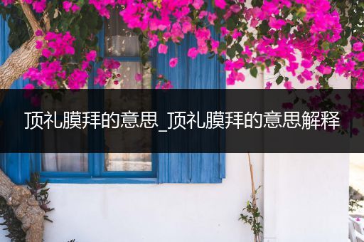 顶礼膜拜的意思_顶礼膜拜的意思解释