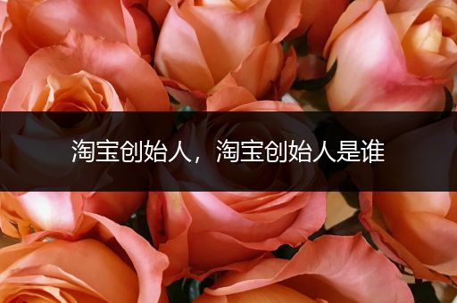 淘宝创始人,淘宝创始人是谁