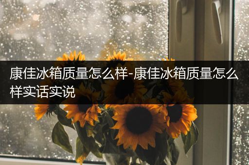 康佳冰箱质量怎么样-康佳冰箱质量怎么样实话实说