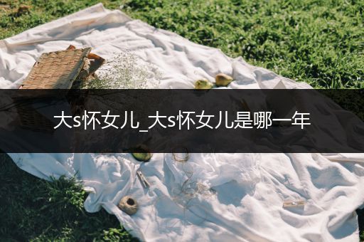 大s怀女儿_大s怀女儿是哪一年