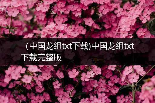 (中国龙组txt下载)中国龙组txt下载完整版