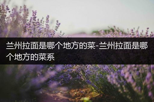 兰州拉面是哪个地方的菜-兰州拉面是哪个地方的菜系