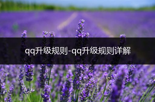 qq升级规则-qq升级规则详解