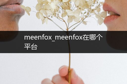 meenfox_meenfox在哪个平台