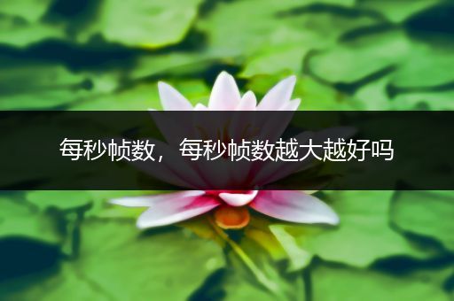 每秒帧数,每秒帧数越大越好吗