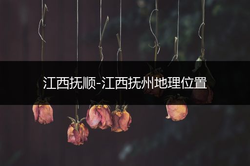 江西抚顺-江西抚州地理位置