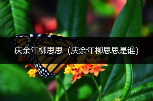 庆余年柳思思(庆余年柳思思是谁)