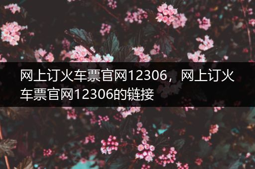网上订火车票官网12306,网上订火车票官网12306的链接
