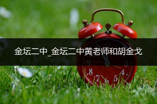 金坛二中_金坛二中黄老师和胡金戈
