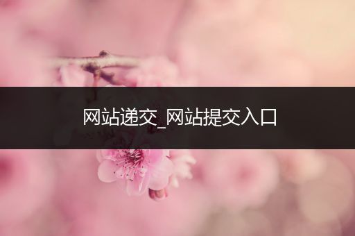 网站递交_网站提交入口