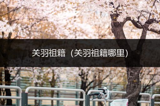 关羽祖籍(关羽祖籍哪里)