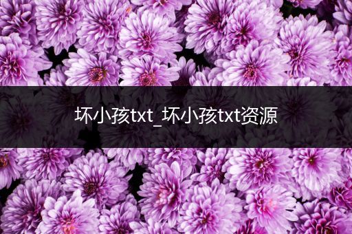 坏小孩txt_坏小孩txt资源