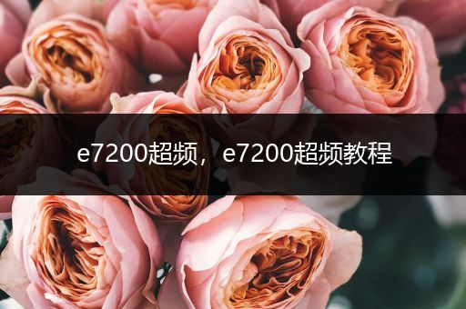 e7200超频,e7200超频教程