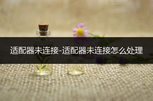 适配器未连接-适配器未连接怎么处理
