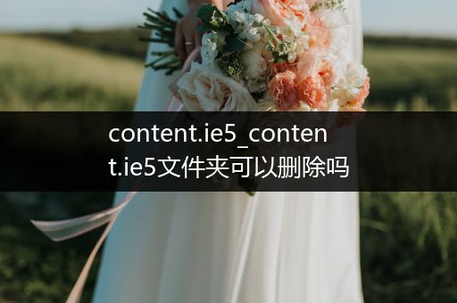 content.ie5_content.ie5文件夹可以删除吗