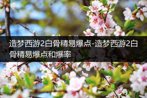 造梦西游2白骨精易爆点-造梦西游2白骨精易爆点和爆率